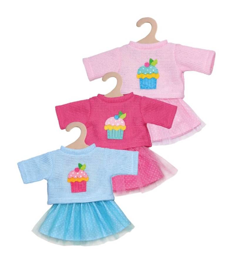 Puppen-Pullover und Tüllrock Cupcake, 1 Set, sortierte Ware, Gr. 35-45 cm von Heless