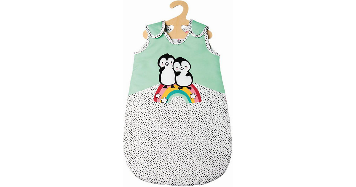 Puppen-Schlafsack Pinguin Pünktchen, Gr. 28-35 cm hellgrau/grün Puppen-Schlafsack Pinguin Pünktchen, Gr. 28-35 cm hellgrau/grün von Heless