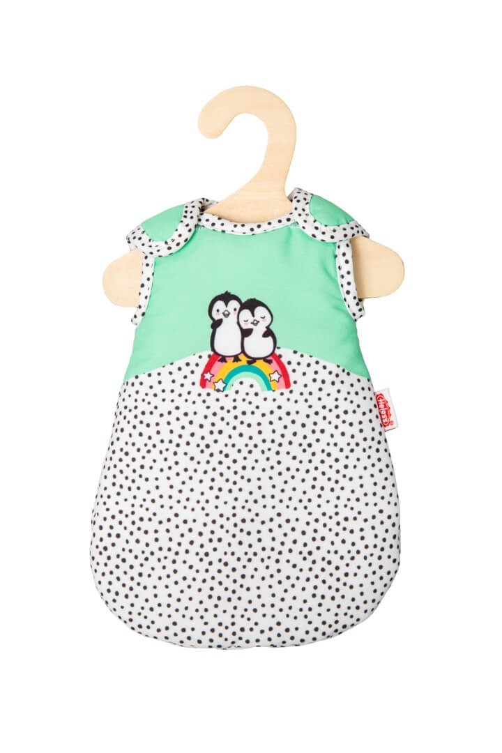 Puppen-Schlafsack Pinguin Pünktchen, mini, Gr. 20-25 cm von Heless