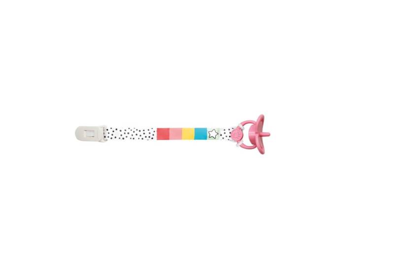 Puppen-Schnullerband mit Clip und Puppenschnuller von Heless