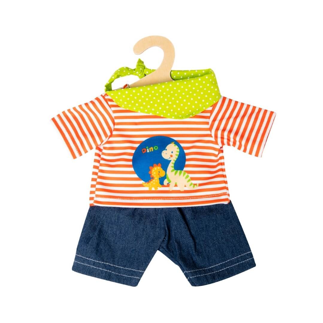 Puppen-Shorts mit T-Shirt Dino, 3-teilig, Gr. 28-35 cm Puppen-Shorts mit T-Shirt Dino, 3-teilig, Gr. 28-35 cm von Heless