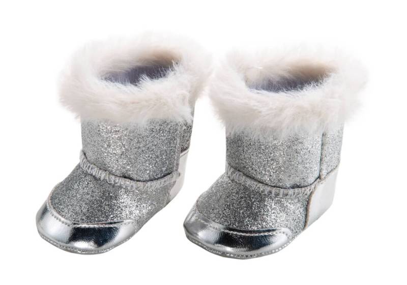 Puppen-Silberstiefel, Gr. 38-45 cm von Heless