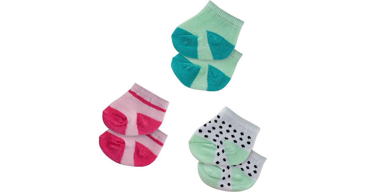 "Puppen-Söckchen-Set ""Pünktchen, Mint und Rosa"", 3 Paar, Gr. 35-45 cm" grün/pink "Puppen-Söckchen-Set ""Pünktchen, Mint und Rosa"", 3 Paar, Gr. 35-45 cm" grün/pink von Heless