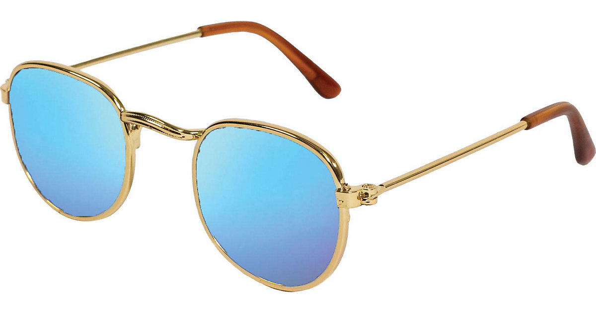 Puppen-Sonnenbrille, gold, blau verspiegelt blau/gold Puppen-Sonnenbrille, gold, blau verspiegelt blau/gold von Heless