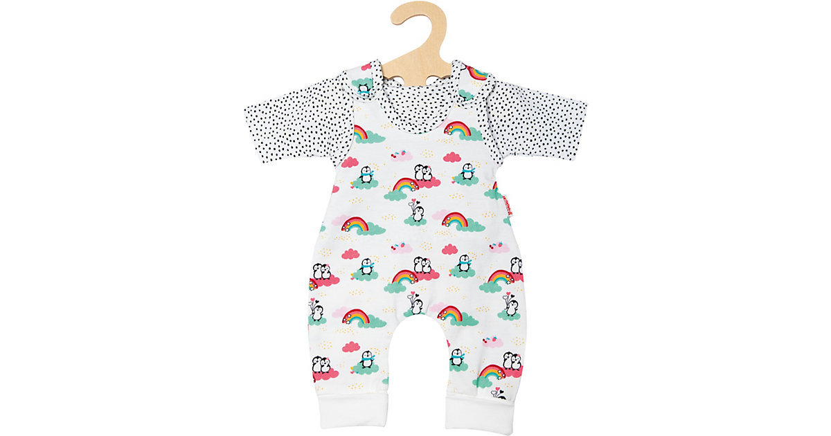 Puppen-Strampler mit T-Shirt Pinguin Pünktchen, Gr. 35-45 cm regenbogen Puppen-Strampler mit T-Shirt Pinguin Pünktchen, Gr. 35-45 cm regenbogen von Heless