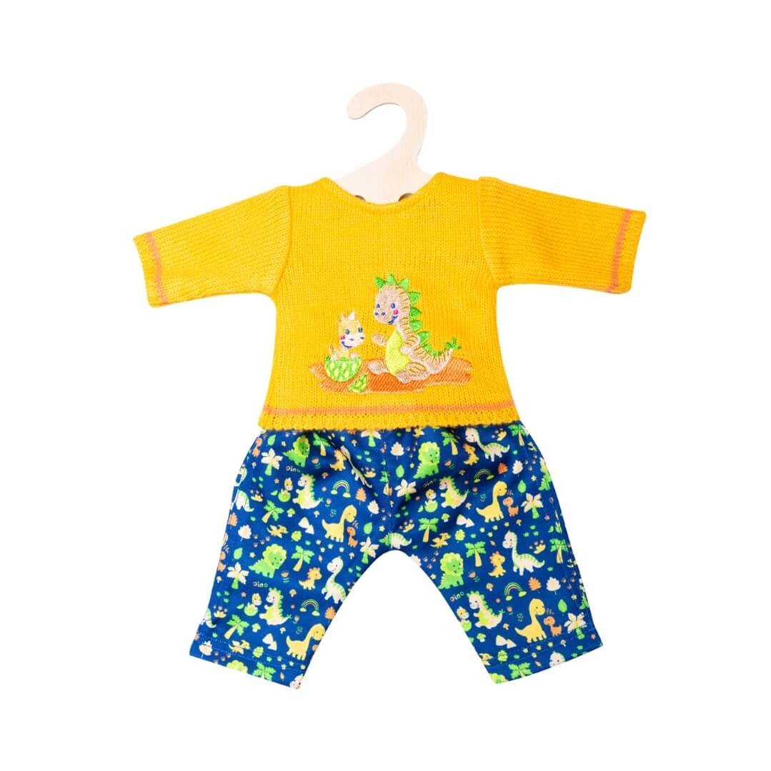 Puppen-Strickpullover mit Hose Dino, Gr. 35-45 cm Puppen-Strickpullover mit Hose Dino, Gr. 35-45 cm von Heless