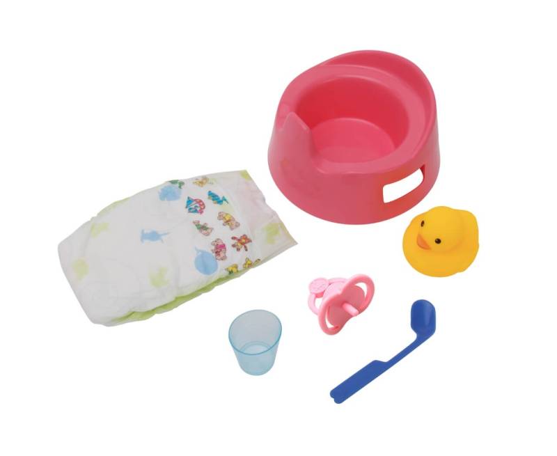 Puppen-Töpfchenset mit Zubehör, Ø 15 cm von Heless