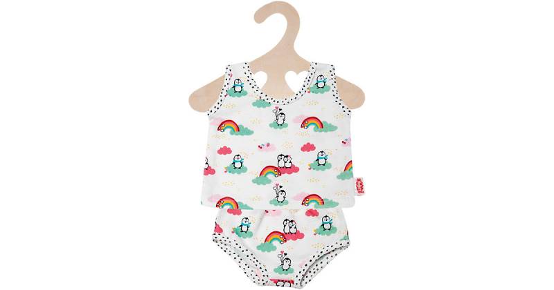 Puppen-Unterwäsche Pinguin Pünktchen, Gr. 28-35 cm regenbogen von Heless