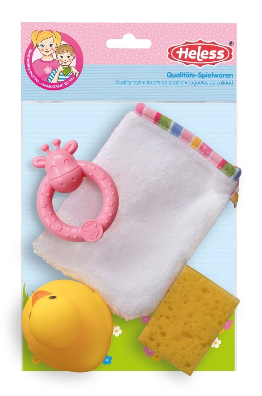 Puppen-Waschhandschuh mit Zubehör Puppen-Waschhandschuh mit Zubehör von Heless