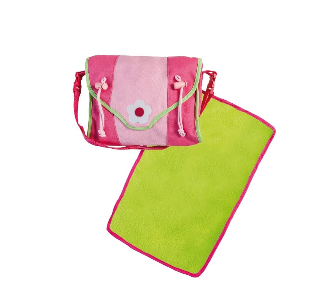 Puppen-Wickeltasche mit Windel von Heless