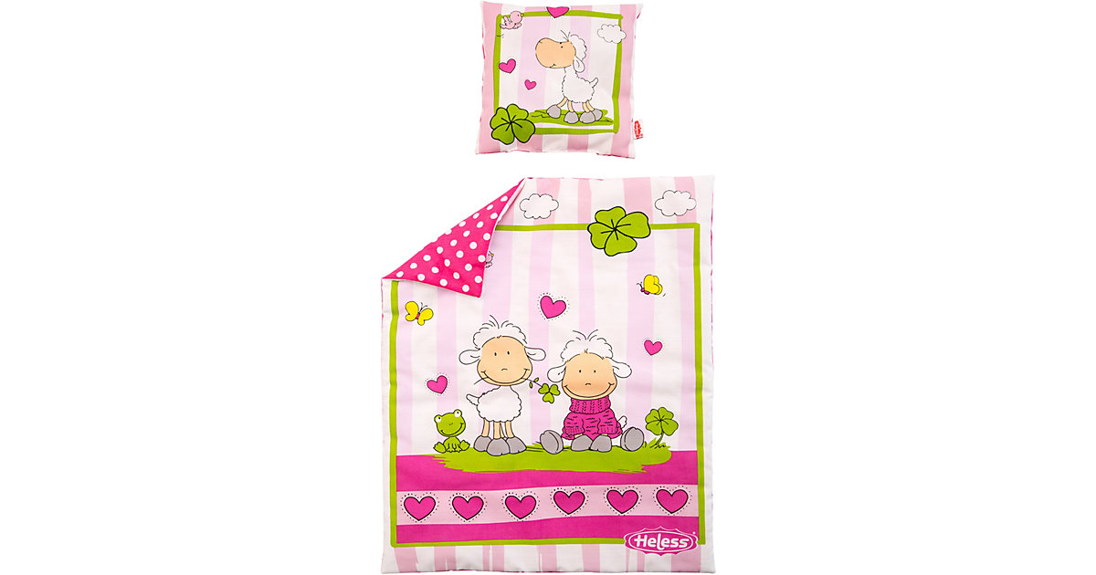 Puppenbettdecke (45x35 cm) mit Kissen (17x17 cm) von Heless