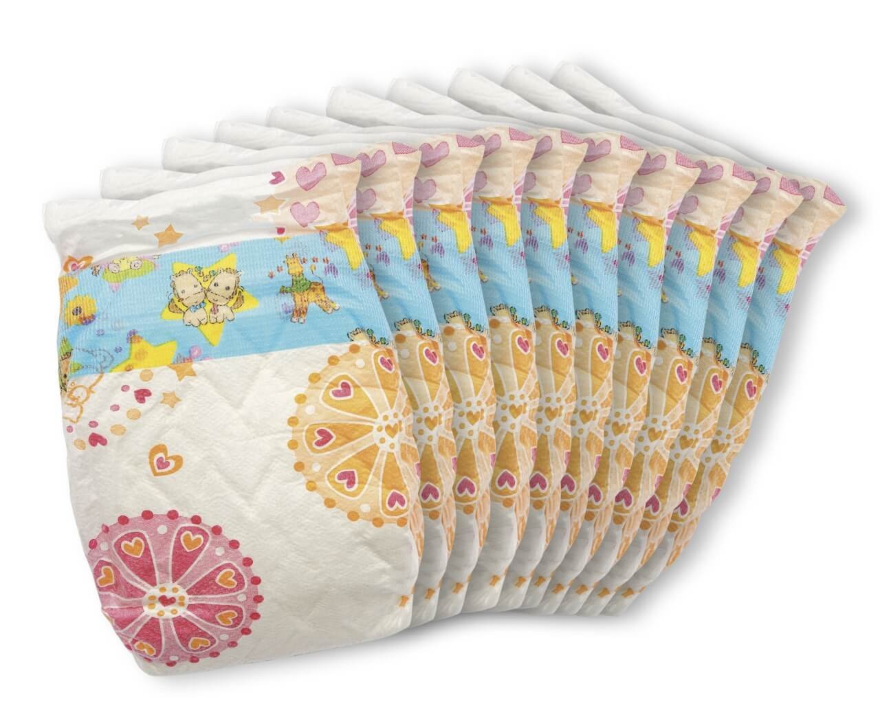Puppenwindeln,10 Stück, Größe 35-50 cm Puppenwindeln,10 Stück, Größe 35-50 cm von Heless