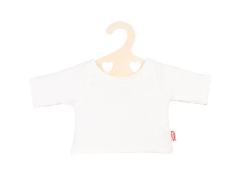 T-Shirt weiß auf Kleiderbügel, Gr. 35-45 cm von Heless