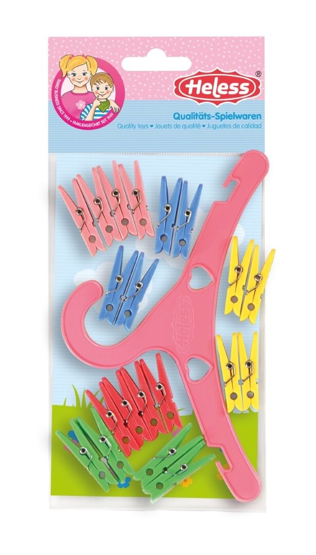 Wäscheklammernset, 20 Stück Wäscheklammernset, 20 Stück von Heless