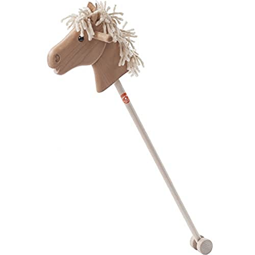 Helga Kreft 50003 Steckenpferd Holz Haflinger, Stockpferd mit Rollen, ab 3 Jahre, Inhalt: 1 Stück, Länge 90 cm, 830 g, Farbe natur, Made in Germany Helga Kreft 50003 Steckenpferd Holz Haflinger, Stockpferd mit Rollen, ab 3 Jahre, Inhalt: 1 Stück, Länge 90 cm, 830 g, Farbe natur, Made in Germany von Helga Kreft