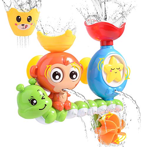 HellDoler Badespielzeug,Badewannenspielzeug Wasserfall Wasserstation mit Einer stapelbaren Tasse Springbrunnen Wasserdusche Spielzeug für Kinder HellDoler Badespielzeug,Badewannenspielzeug Wasserfall Wasserstation mit Einer stapelbaren Tasse Springbrunnen Wasserdusche Spielzeug für Kinder von HellDoler