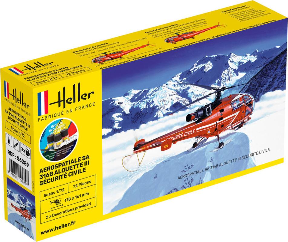 Alouette III Securite Civile - Starter Kit Alouette III Securite Civile - Starter Kit von Heller