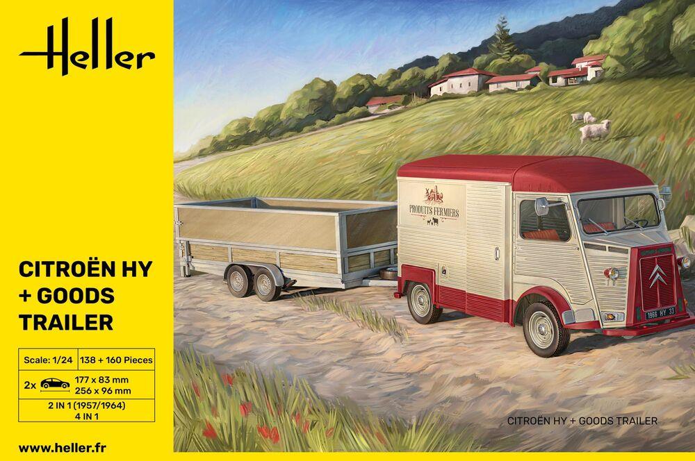 Citroen HY + Goods Trailer Citroen HY + Goods Trailer von Heller
