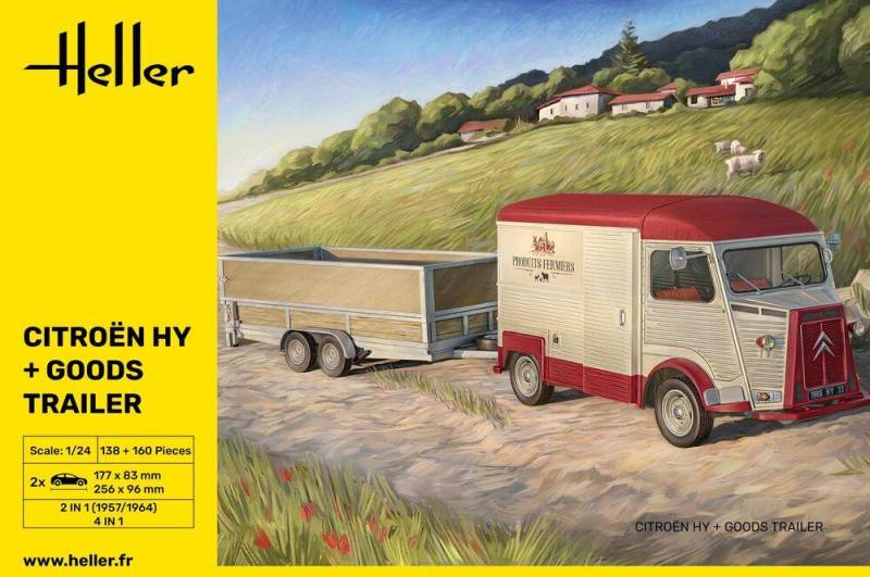 Citroen HY + Goods Trailer Citroen HY + Goods Trailer von Heller
