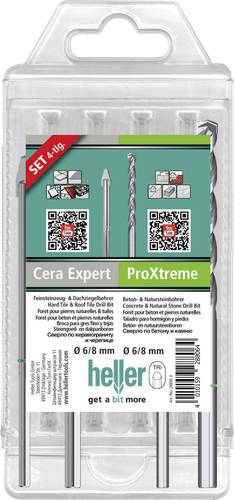 Heller Cera Expert + ProXtreme 28813 2 Hartmetall Dachziegelbohrer 4teilig Dreikantschaft 1St. von Heller