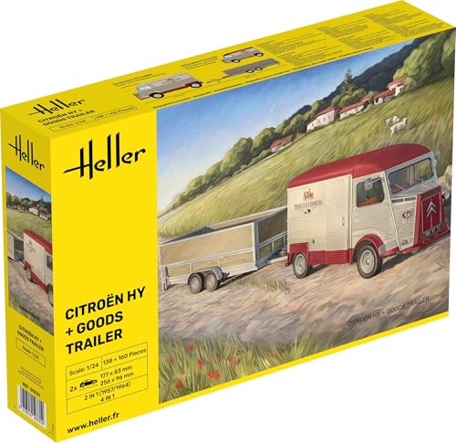Heller 50331 Citroen HY + Goods Trailer 1/24 von Heller