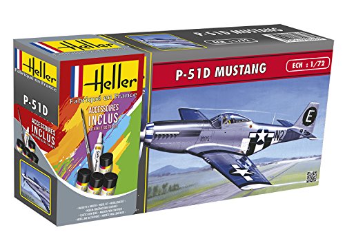 Heller 56268 Mustang P-51 Modellbausatz, grau von Heller