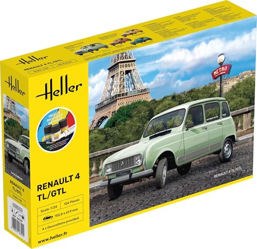 Heller 56759 Renault 4L Modellbausatz, grau von Heller
