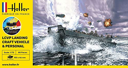 Heller 56995 LCVP Landing Craft Vehicle & Personal Modellbausatz, grau Heller 56995 LCVP Landing Craft Vehicle & Personal Modellbausatz, grau von Heller