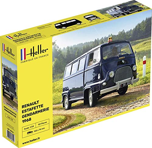 Heller 80742 Starter Kit Renaut Estafette Gendarmerie 1/24, Grau von Heller