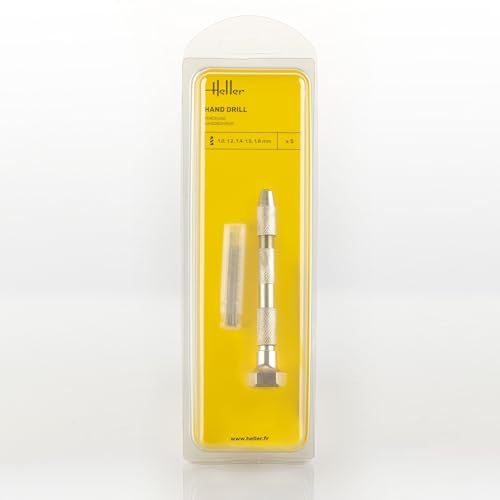 Heller 99019 Hand Drill with Five Drills (1, 1.2, 1.4, 1.5, 1.8 mm) von Heller