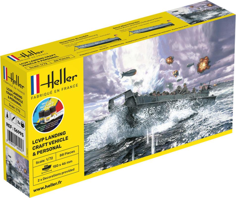 LCVP Landungsboot + Figures - Starter Kit LCVP Landungsboot + Figures - Starter Kit von Heller