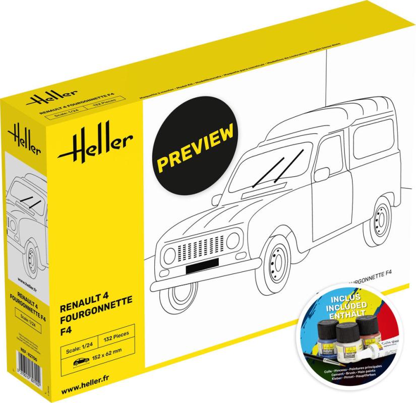 Renault 4 Fourgonette F4 - Starter Kit Renault 4 Fourgonette F4 - Starter Kit von Heller
