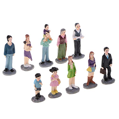 10 Stücke Modellfiguren Menschen Tisch Modell Baumaterialien Kinder Spielzeug Geschenk von Hellery