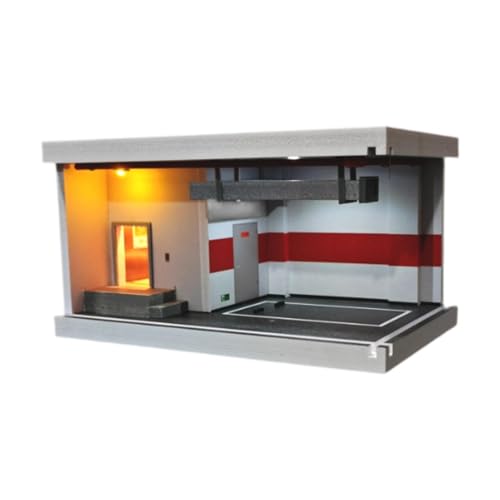 Hellery 1/64 Modellauto Aufbewahrungs Organizer für Die Einrichtung Eines Dioramas auf Einem Parkplatz, Rot Hellery 1/64 Modellauto Aufbewahrungs Organizer für Die Einrichtung Eines Dioramas auf Einem Parkplatz, Rot von Hellery