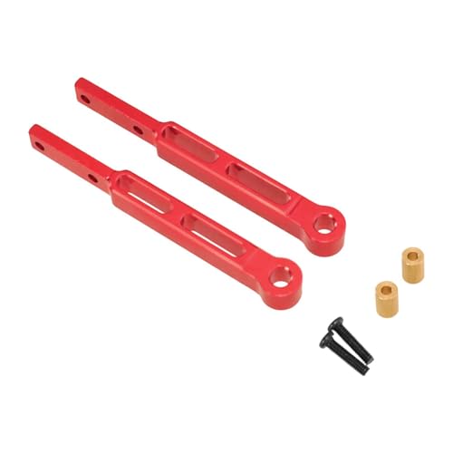Hellery 1:12 RC Fahrzeugteile Hinterachse Upgrade Kit Chassis Komponenten für MN82Pro MN82S, Rot von Hellery