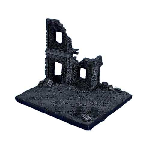 Hellery 1:72 Zerstört Haus Modell Ornament Basis Simulation Miniatur Layout ACCS von Hellery