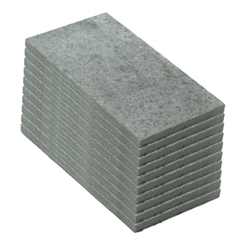 Hellery 10 Stück Zementmodellhausgebäude DIY Materialien DIY Modell Grundplatte für Hobby Modellbau, 6x12cm von Hellery