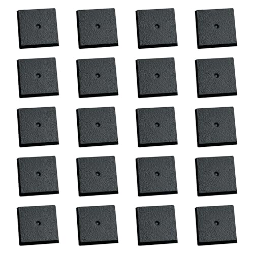 Hellery 20 Stück quadratische Basen für Gaming-Miniaturen, tragbare Figurenmalerei, Basing, DIY-Projekte, 2,5 x 2,5 cm, Wargaming-Hobby-Basen Hellery 20 Stück quadratische Basen für Gaming-Miniaturen, tragbare Figurenmalerei, Basing, DIY-Projekte, 2,5 x 2,5 cm, Wargaming-Hobby-Basen von Hellery