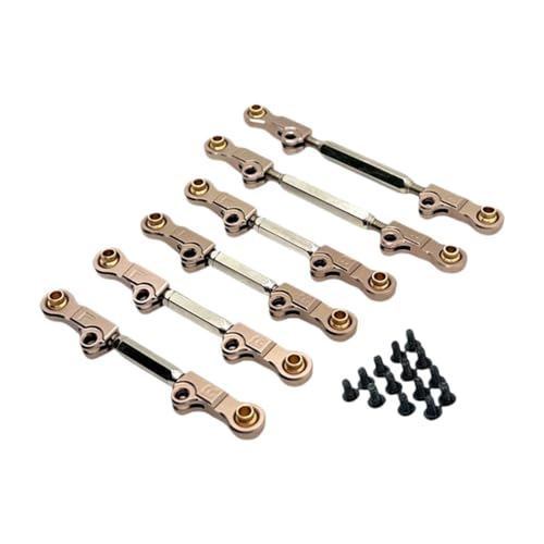 Hellery 6 Stück RC Lenkstangen, Metallverbindungsteile für P73200 P73240 Im Maßstab 1:7, Sekt von Hellery