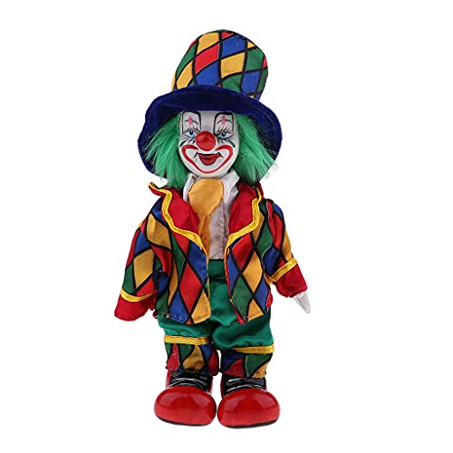 Hellery 7Inch Vintage Clown SpielzeugSpielzeugpuppe Kann & Stehend, Handgemalte SpielzeugSpielzeugpuppe Display Dekoration, Valentin Geschenk Hellery 7Inch Vintage Clown SpielzeugSpielzeugpuppe Kann & Stehend, Handgemalte SpielzeugSpielzeugpuppe Display Dekoration, Valentin Geschenk von Hellery