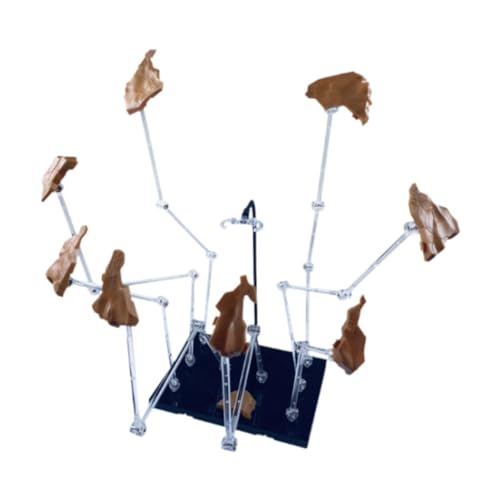 Hellery Actionfigurenständer, Figurenzubehör, Leicht, Puppenmodellhalterung, Stabil, Sockel mit Effektdekor, Gelb Hellery Actionfigurenständer, Figurenzubehör, Leicht, Puppenmodellhalterung, Stabil, Sockel mit Effektdekor, Gelb von Hellery