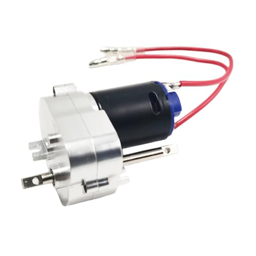 Hellery Box mit 370 Fernbedienung Auto Modell Zubehör 4mm Stecker Einfache Installation Motor Getriebe Box für MN78, Silber Hellery Box mit 370 Fernbedienung Auto Modell Zubehör 4mm Stecker Einfache Installation Motor Getriebe Box für MN78, Silber von Hellery