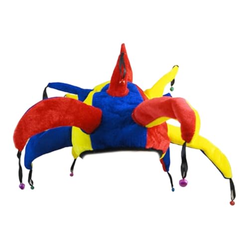 Hellery Clown Hut Kopfbedeckung Halloween Kostüm Requisiten Kopf Getriebe für Maskerade Karneval Urlaub Hellery Clown Hut Kopfbedeckung Halloween Kostüm Requisiten Kopf Getriebe für Maskerade Karneval Urlaub von Hellery