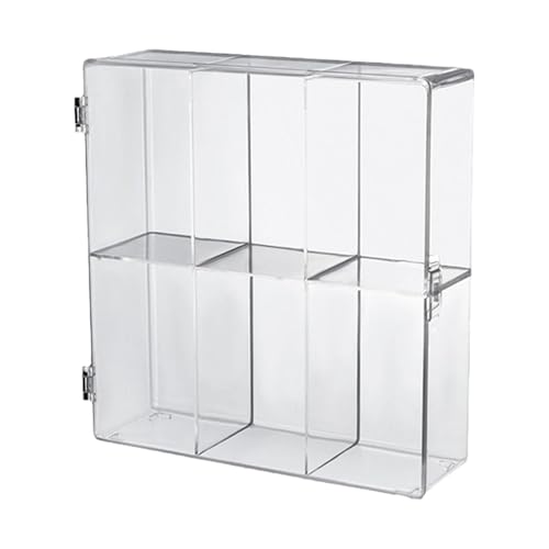 Hellery Durchsichtige Vitrine, Sammlerstück Schaukasten, Mehrzweck Ständer mit Tür, Vitrine für Mini Actionfiguren Hellery Durchsichtige Vitrine, Sammlerstück Schaukasten, Mehrzweck Ständer mit Tür, Vitrine für Mini Actionfiguren von Hellery