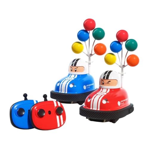 Hellery Fernbedienung Stoßstangen Auto RC Auto Spielzeug Party Bevorzugung Eltern Kind Interaktives Spielzeug Robuste Kinder RC Auto Geschenk RC Cartoon Car T von Hellery