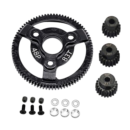 Hellery Haltbarkeit des Hauptgetriebes, DIY Zubehörteile, Upgrade Teile, 0,53, Hochgeschwindigkeitsgetriebe mit Guter Leistung für RC Hobby Auto Crawler Model, 83t Hellery Haltbarkeit des Hauptgetriebes, DIY Zubehörteile, Upgrade Teile, 0,53, Hochgeschwindigkeitsgetriebe mit Guter Leistung für RC Hobby Auto Crawler Model, 83t von Hellery
