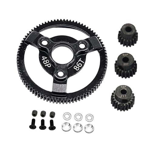 Hellery Haltbarkeit des Hauptgetriebes, DIY Zubehörteile, Upgrade Teile, 0,53, Hochgeschwindigkeitsgetriebe mit Guter Leistung für RC Hobby Auto Crawler Model, 86t von Hellery