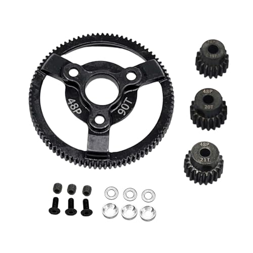 Hellery Haltbarkeit des Hauptgetriebes, DIY Zubehörteile, Upgrade Teile, 0,53, Hochgeschwindigkeitsgetriebe mit Guter Leistung für RC Hobby Auto Crawler Model, 90t Hellery Haltbarkeit des Hauptgetriebes, DIY Zubehörteile, Upgrade Teile, 0,53, Hochgeschwindigkeitsgetriebe mit Guter Leistung für RC Hobby Auto Crawler Model, 90t von Hellery