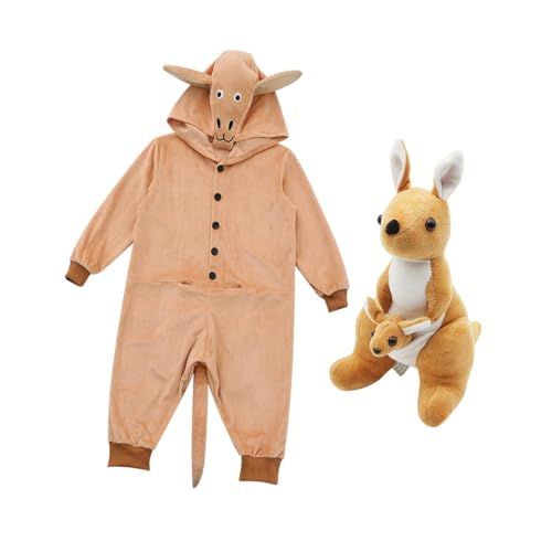 Hellery Kinder Entzückender Kapuze Overall mit Ausgestopften Spielzeugrollenspiel für Karnevale, L Hellery Kinder Entzückender Kapuze Overall mit Ausgestopften Spielzeugrollenspiel für Karnevale, L von Hellery