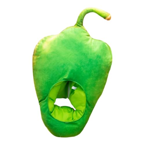 Hellery Kopfbedeckung Kinderkostüm Mütze Plüschkappe Karnevalshut Witziges Accessoire aus Hautfreundlichem Plüsch für Kinder für Fasching Fotoparty Geschenk, Grün von Hellery